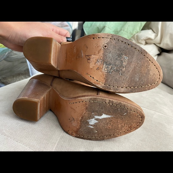 Rag & Bone Kinsey booties sz 39.5 tan suede leather - Picture 5 of 6